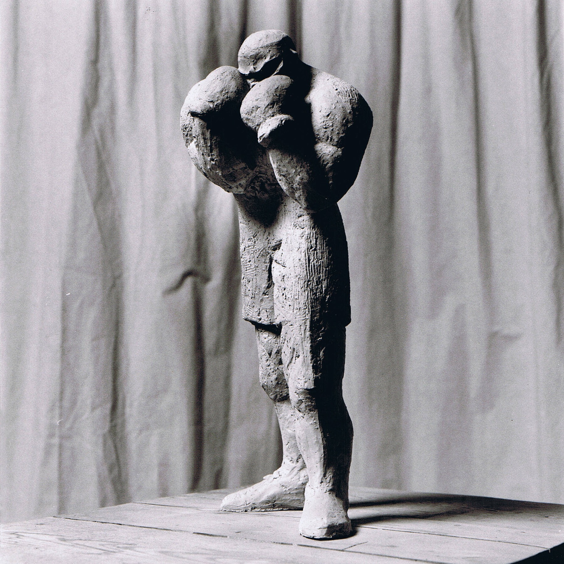 Sculpture terre cuite ronde-bosse personnage