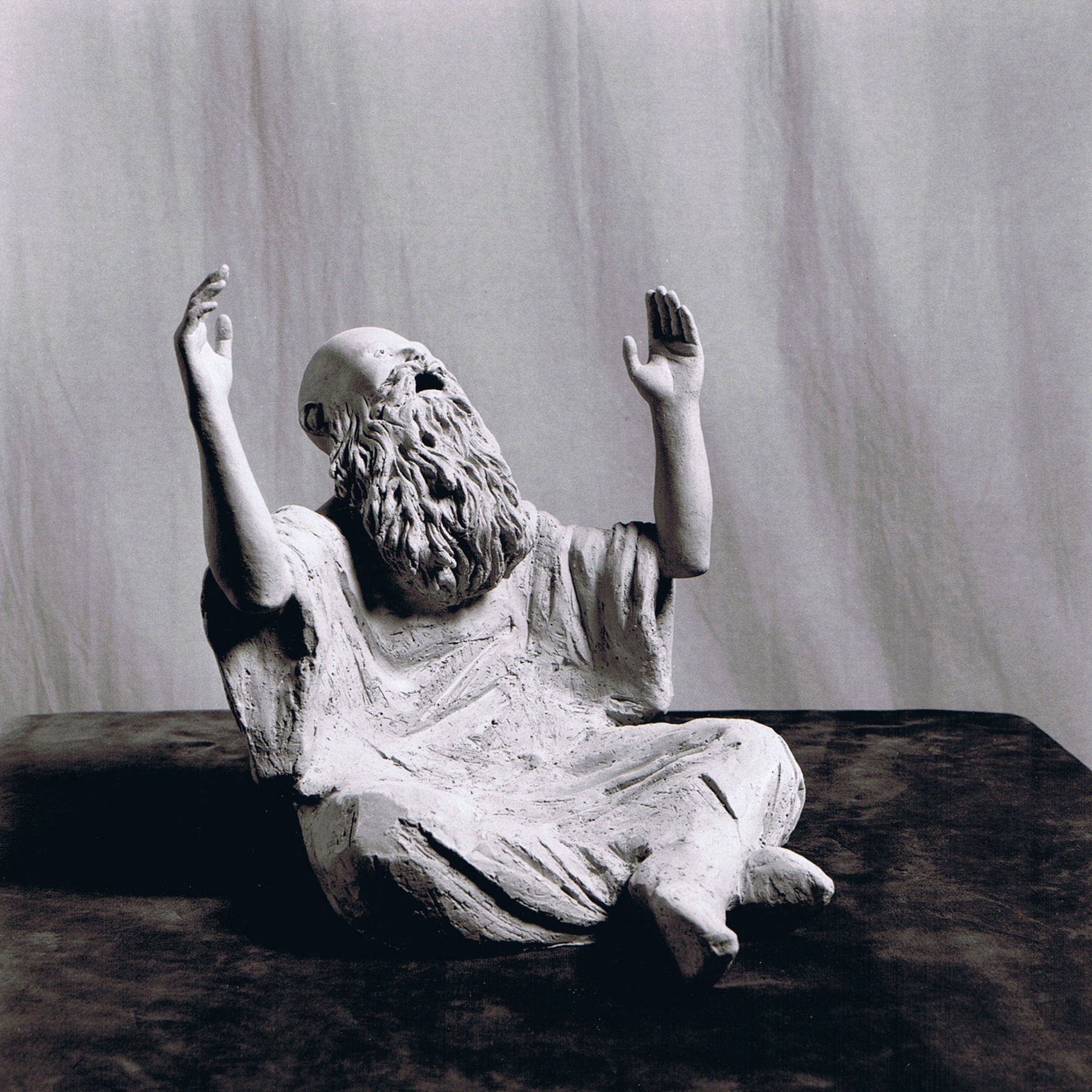 Sculpture terre cuite ronde-bosse personnage