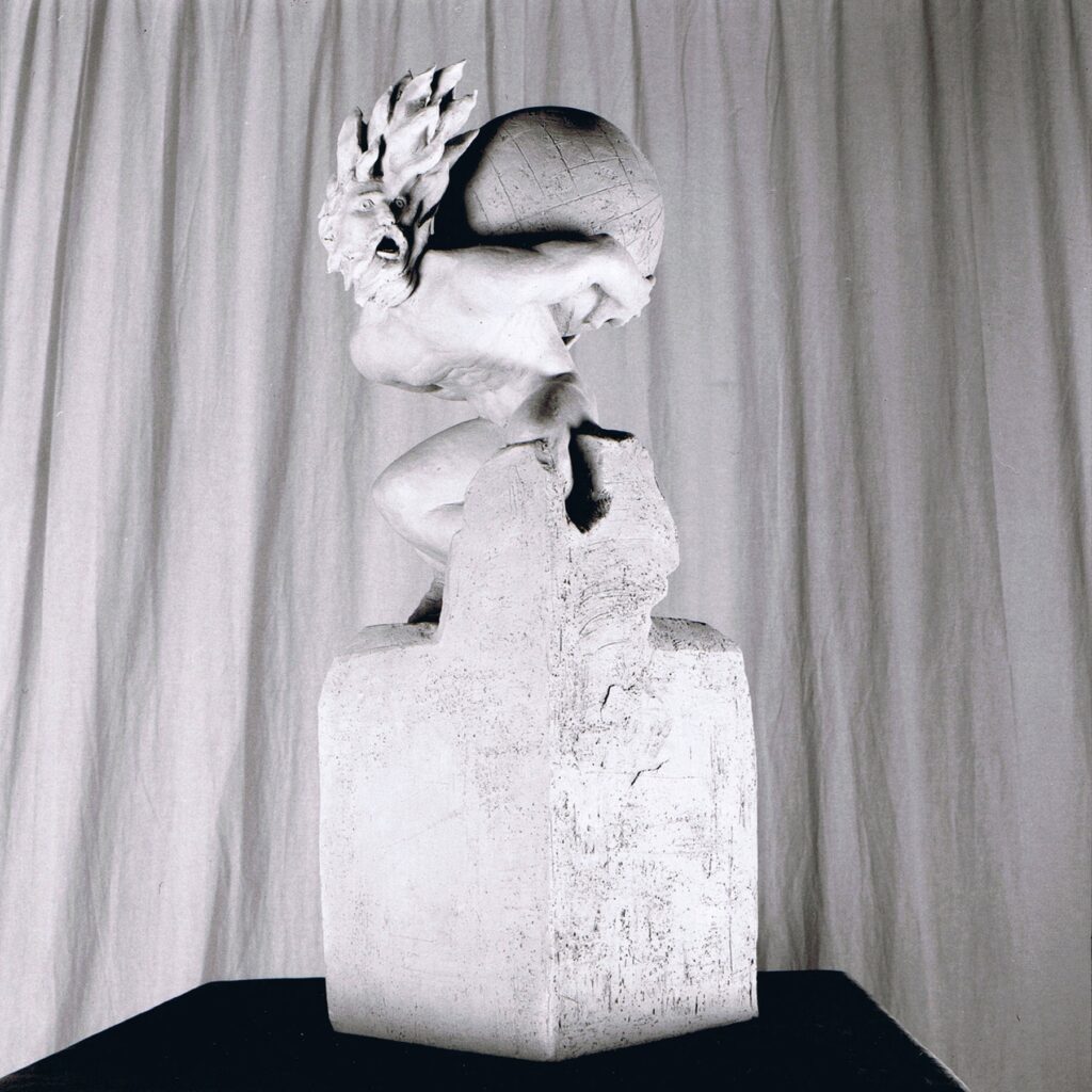 Sculpture terre cuite ronde-bosse personnage