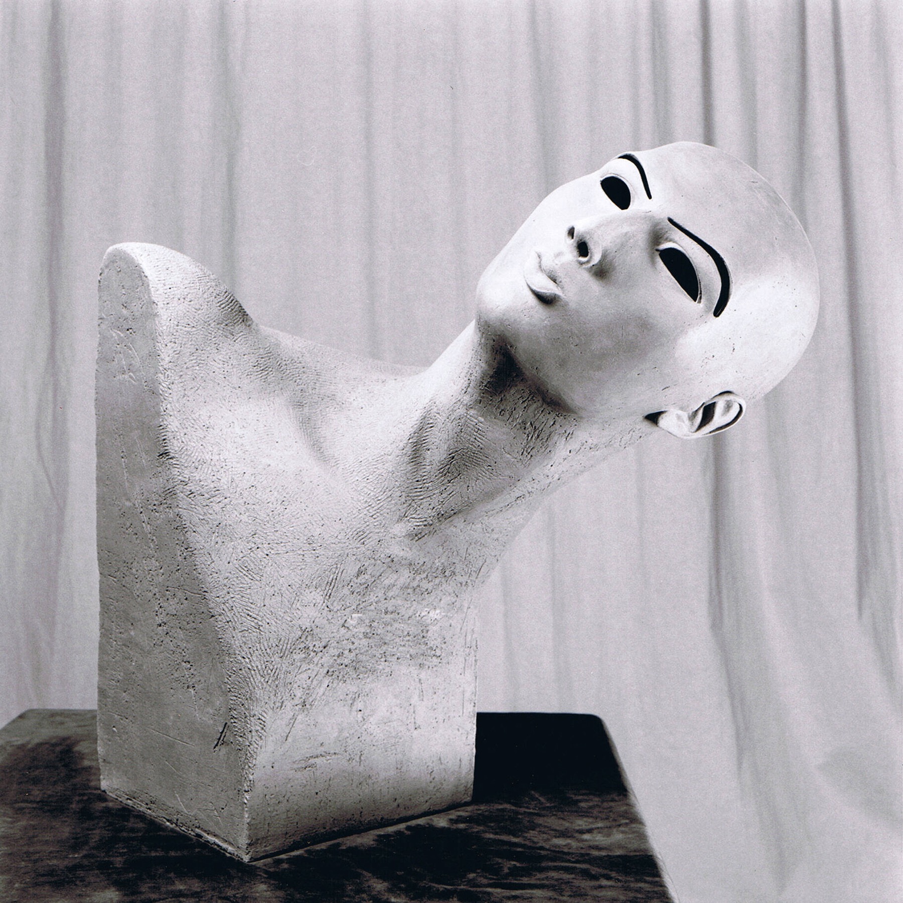 Sculpture terre cuite ronde-bosse tête