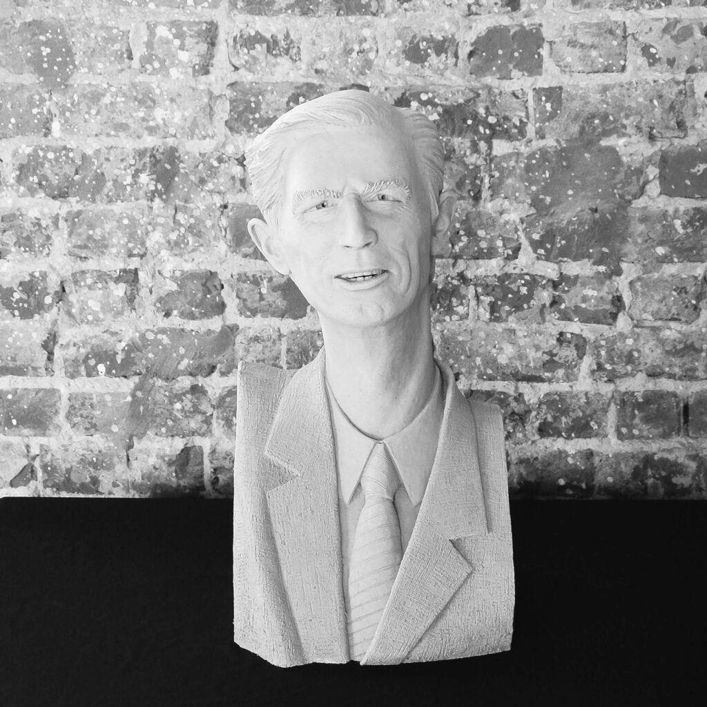 Sculpture terre cuite ronde-bosse Hergé