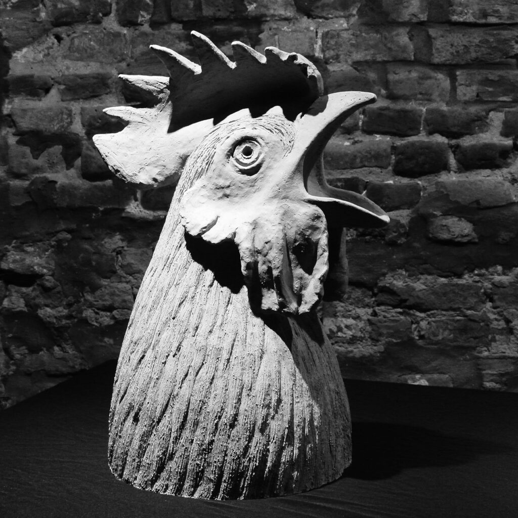 Sculpture terre cuite ronde-bosse