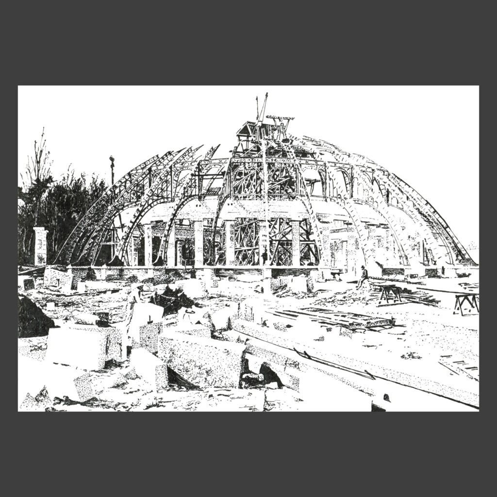 Dessin encre de Chine Laeken ancien