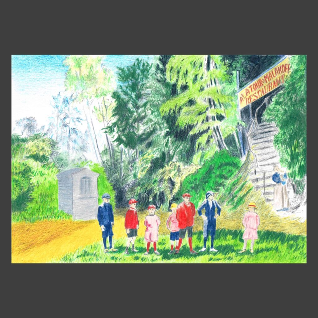 Dessin crayons de couleur Linkebeek ancien