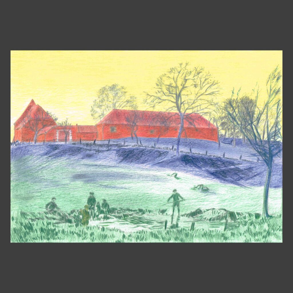 Dessin crayons de couleur Linkebeek ancien