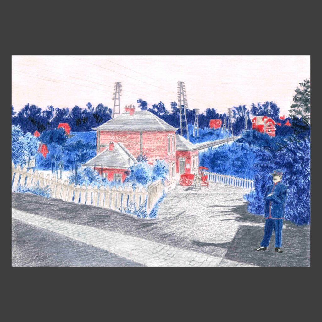 Dessin crayons de couleur Linkebeek ancien
