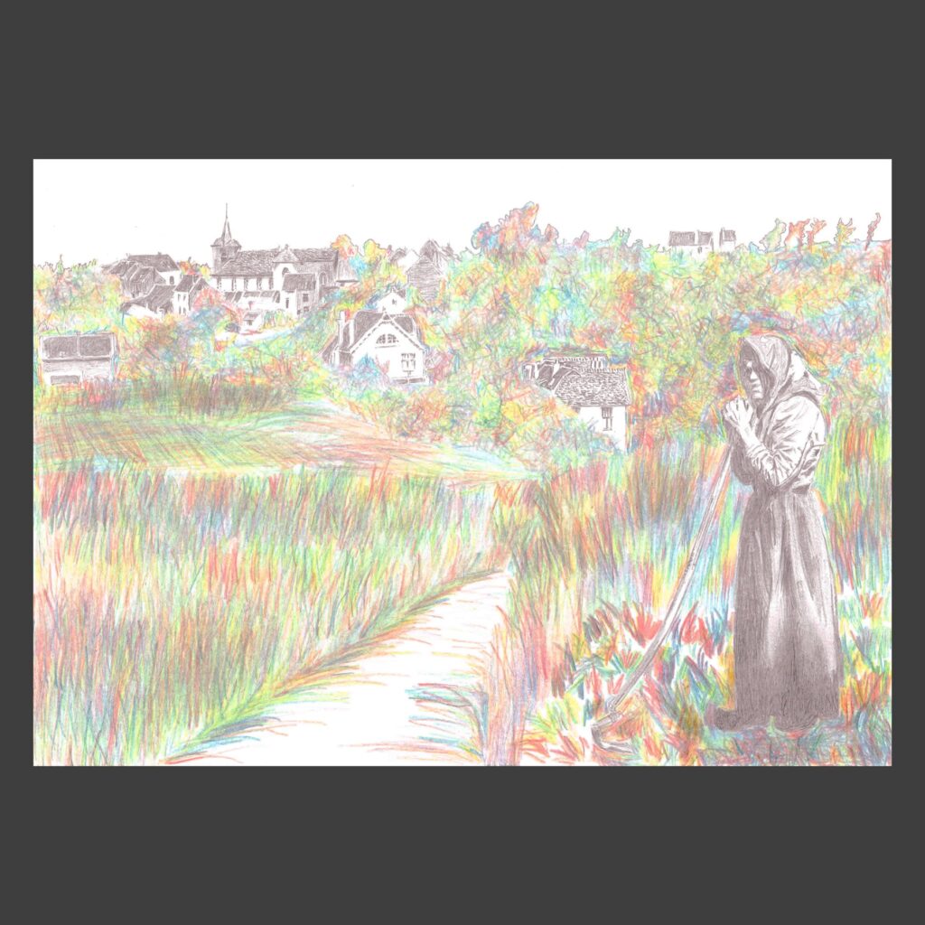 Dessin crayons de couleur Linkebeek ancien
