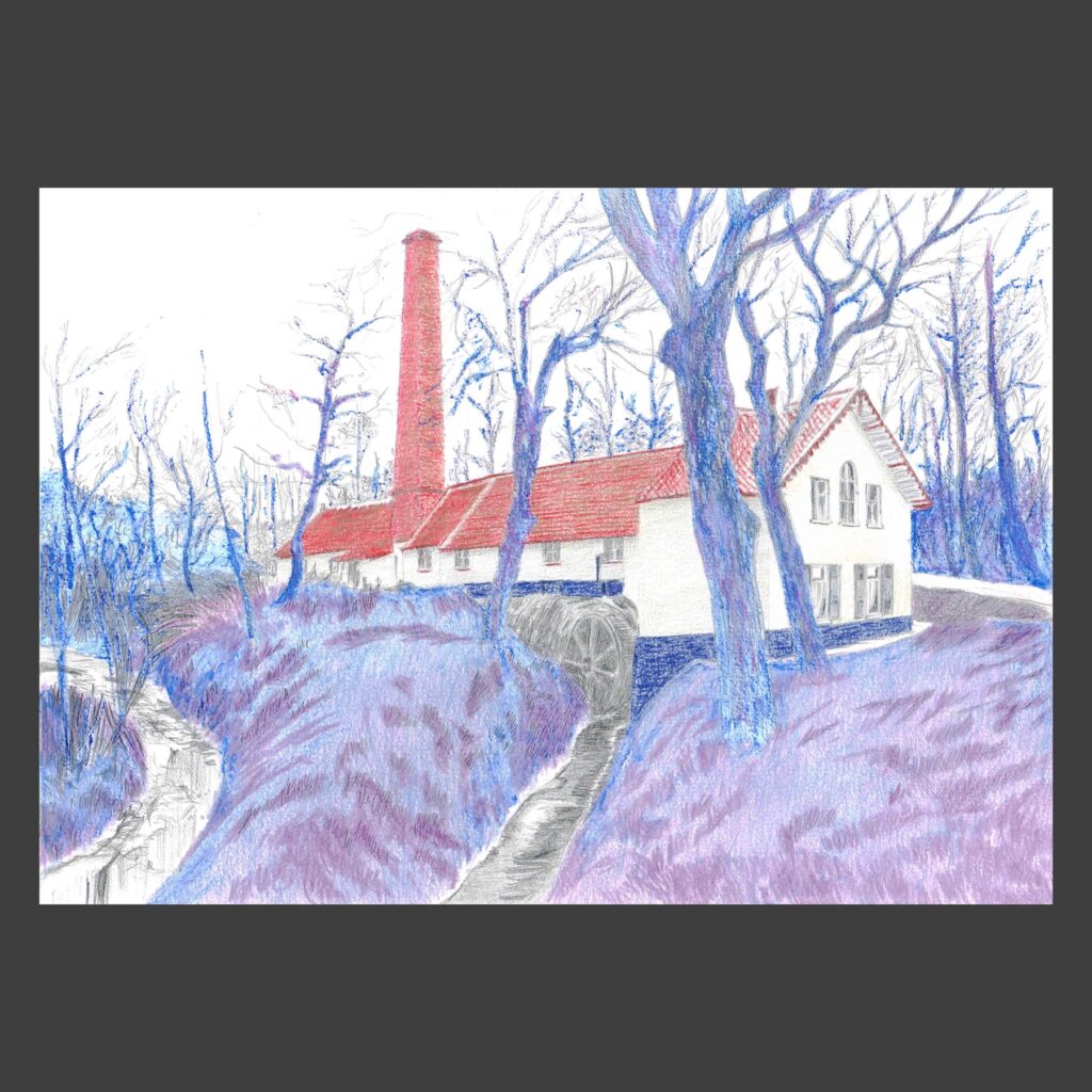Dessin crayons de couleur Linkebeek ancien