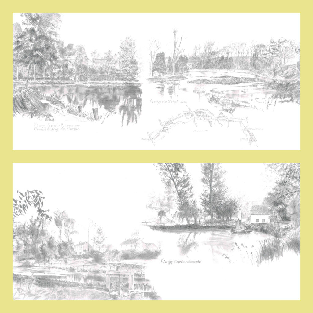 Dessin crayon Uccle ancien
