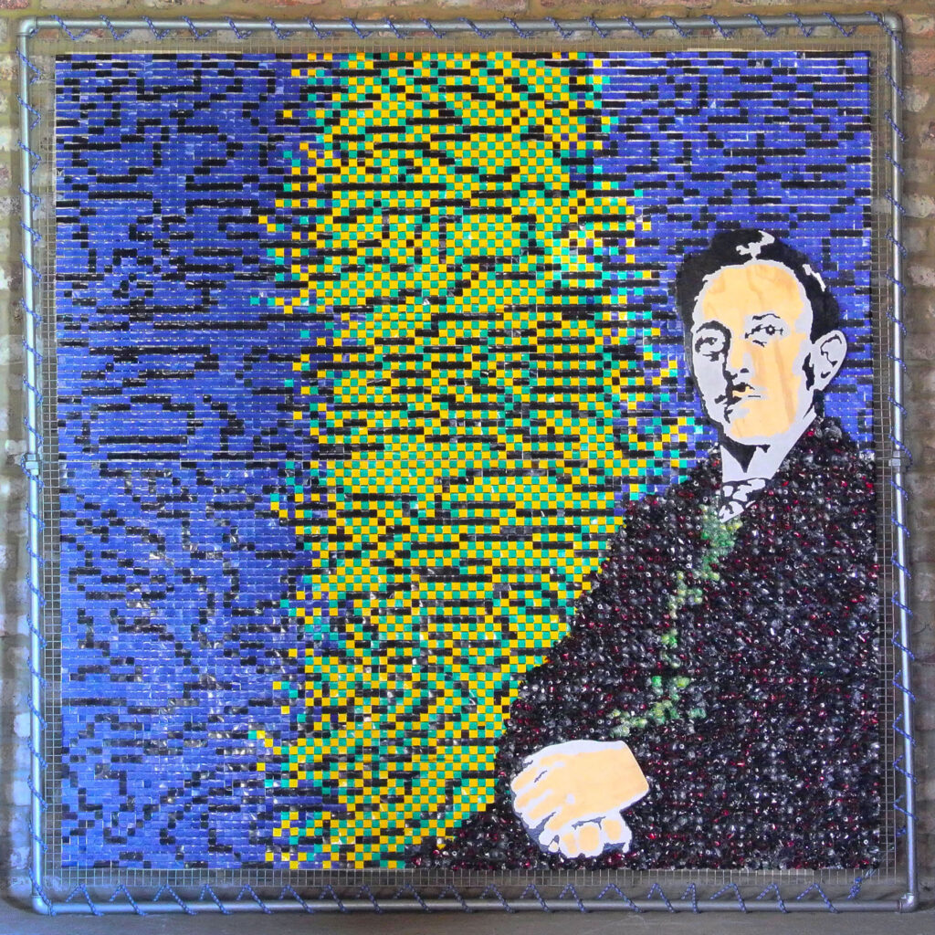Léon Spilliaert assemblage grillage bandes adhésives canettes