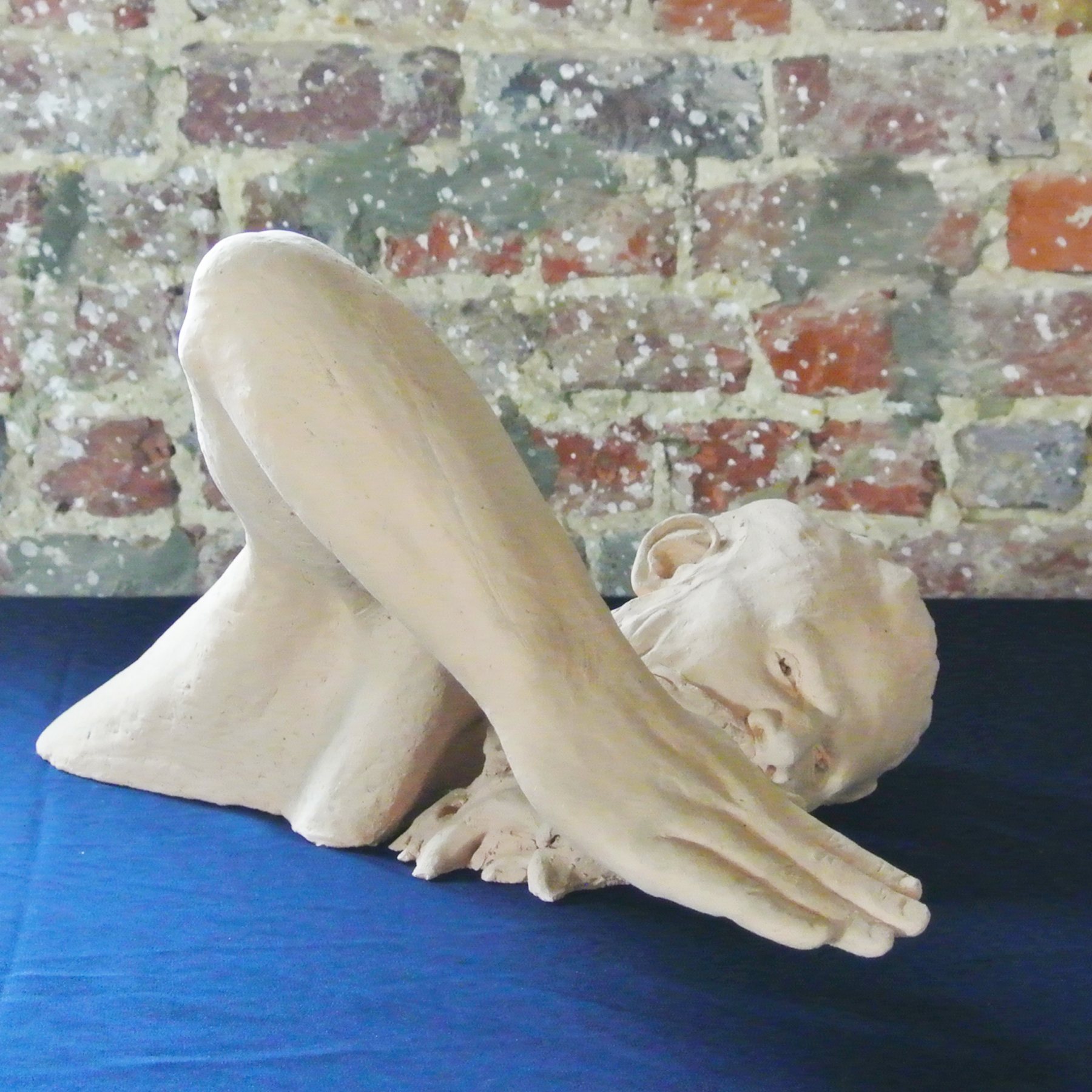 Sculpture terre cuite ronde-bosse